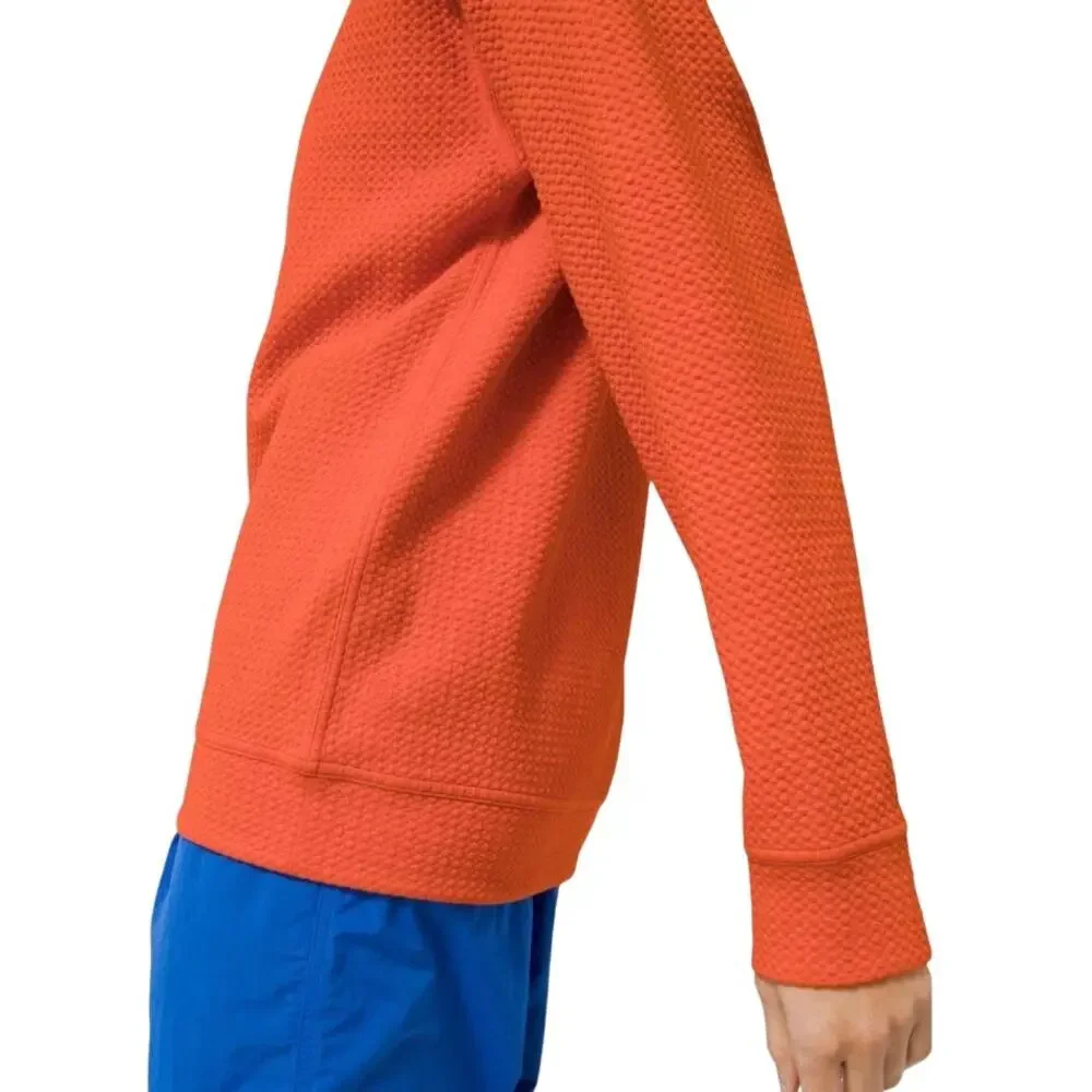 Lululemon All Yours Crew Bubble Dot SweatShirt, Heathered Brick, Women's Large